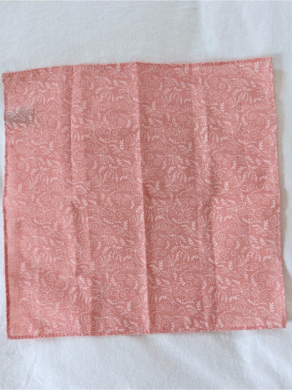 ✨ Jacob Alexander Pink Floral Cotton Tie & Pocket Square Set Wedding Groom ✨ - Picture 9 of 16